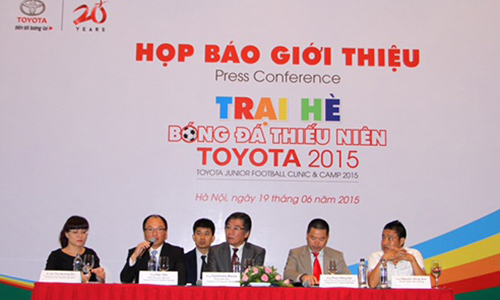 Toyota Việt Nam lần đầu tổ chức trại hè bóng đá thiếu niên