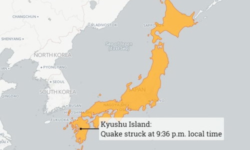 Nhật rung chuyển trong trận động đất mạnh 7 độ richte