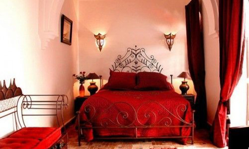 19 thiết kế phòng ngủ với tông đỏ rực rỡ