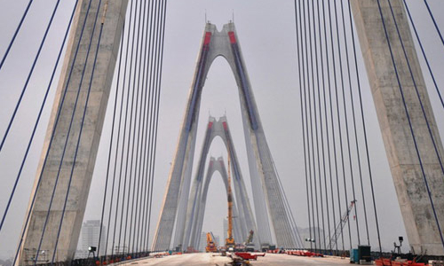 Hợp long cầu dài nhất Hà Nội