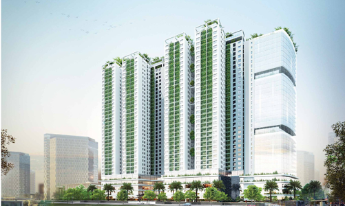EcoLife Capitol, toà tháp xanh với bể bơi nước mặn