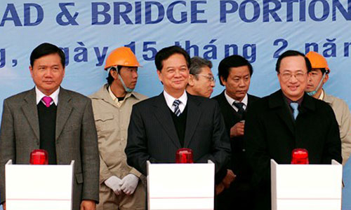 Khởi công tuyến đường ôtô vượt biển dài nhất Việt Nam