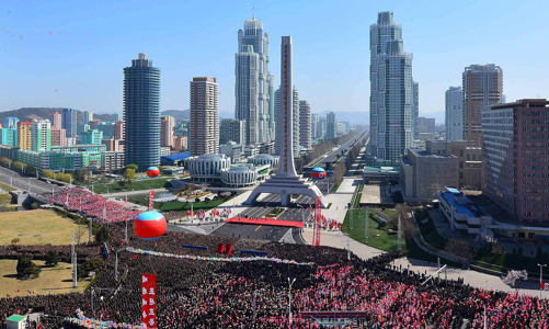 Ngắm tòa nhà 70 tầng xây trong một năm tại Triều Tiên