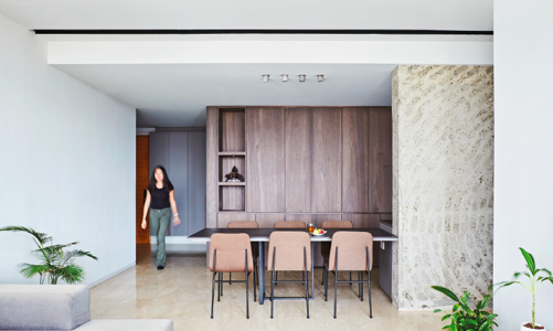 Căn hộ gọn gàng và tối giản như chưa có người ở