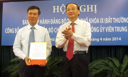 Ông Võ Văn Thưởng làm Phó bí thư Tp.HCM