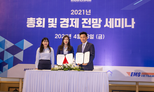 EMS Việt Nam và Hiệp Hội doanh nghiệp Hàn Quốc tại Việt Nam ký bản ghi nhớ hợp tác