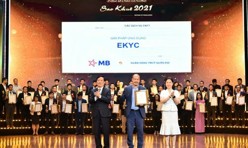 Giải pháp eKYC của MB giành giải thưởng “Sao Khuê 2021”