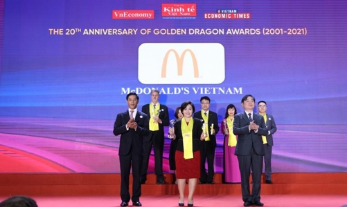 McDonald's được vinh danh trong Top 50 doanh nghiệp Rồng Vàng
