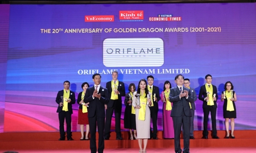  Oriflame được vinh danh tại chương trình Rồng Vàng