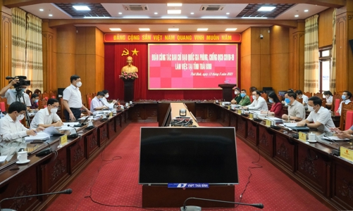 Thứ trưởng Đỗ Xuân Tuyên: Thái Bình không được phép chủ quan, lơ là trong phòng, chống dịch 