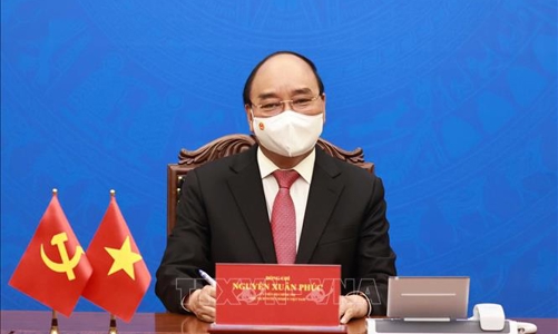 Chủ tịch nước Nguyễn Xuân Phúc điện đàm với Tổng Bí thư, Chủ tịch nước Trung Quốc Tập Cận Bình