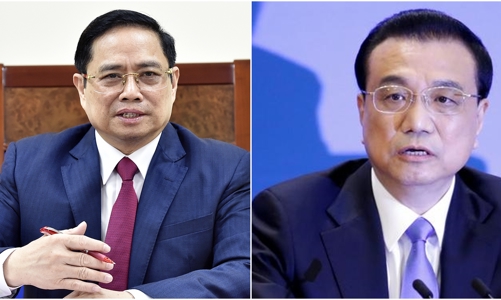Thủ tướng Phạm Minh Chính điện đàm với Thủ tướng Trung Quốc Lý Khắc Cường