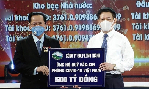 Chủ tịch Golf Long Thành ủng hộ 500 tỷ đồng vào Quỹ vaccine phòng, chống Covid-19