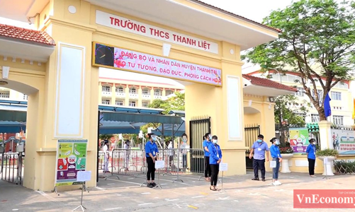 Hà Nội diễn tập phòng chống Covid-19 cho kỳ thi vào lớp 10