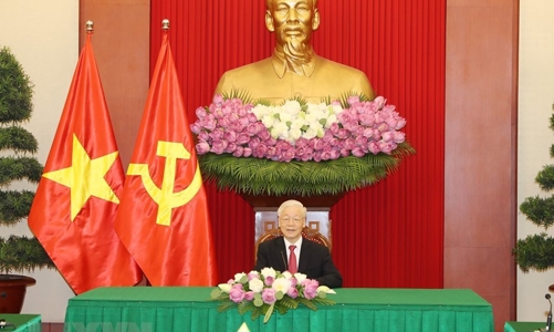 Tổng Bí thư Nguyễn Phú Trọng điện đàm với Tổng thống Sri Lanka