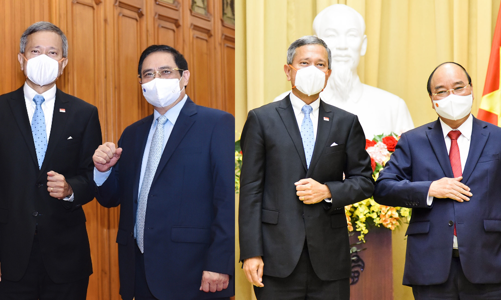 Thủ tướng Chính phủ, Chủ tịch nước tiếp Bộ trưởng Ngoại giao Singapore