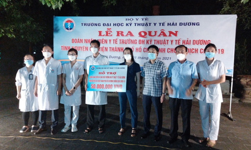 Hơn 300 sinh viên, giảng viên Đại học Kỹ thuật y tế Hải Dương chi viện TP.HCM