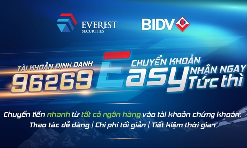 EVS hỗ trợ chuyển tiền nhanh từ tất cả các ngân hàng