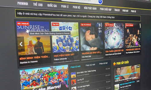 Khởi tố hình sự 3 đối tượng vi phạm bản quyền liên quan website Phimmoi.net