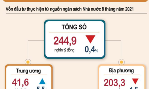 8 tháng, giải ngân vốn ngân sách vẫn ì ạch