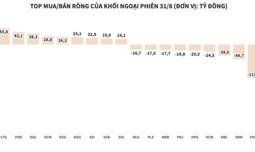 Khối ngoại tiếp tục tập trung bán ròng MSN