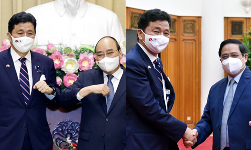 Chủ tịch nước, Thủ tướng Chính phủ tiếp Bộ trưởng Quốc phòng Nhật Bản