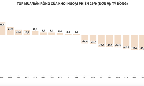 Khối ngoại lại đảo chiều, giảm mua và xả hàng loạt blue-chips