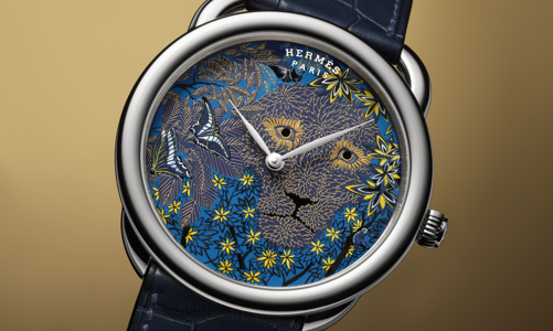 Hermès Arceau Wild Singapore: thêm một mẫu đồng hồ thêu sợi vàng
