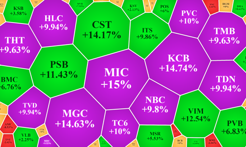 Cổ phiếu dầu khí tiếp tục bùng nổ, GAS chạm giá trần