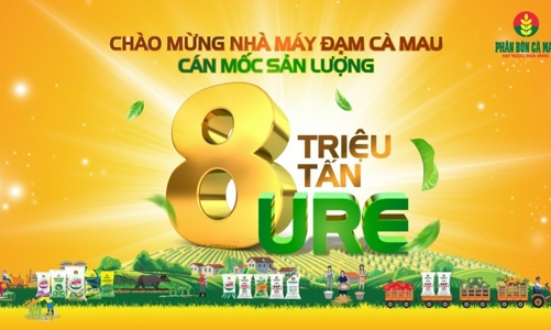 Phân bón Cà Mau cán mốc 8 triệu tấn Ure