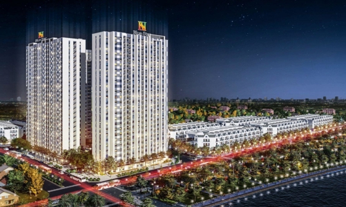 Handico 5 cất nóc dự án Hanhomes Blue Star