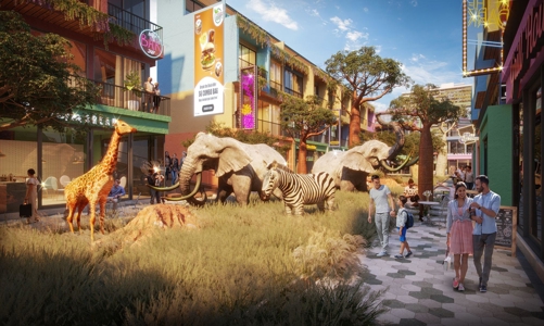 Tuyến phố đi bộ có cá heo bơi lội, hươu nai chơi đùa tại Thanh Hóa