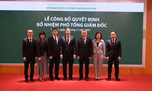 HNX vừa bổ nhiệm thêm 3 Phó Tổng giám đốc