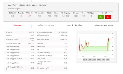 Giá tăng mạnh, CII tiếp tục đăng ký bán ra 11,5 triệu cổ phiếu NBB