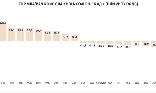 Khối ngoại chốt lời mạnh SSI, tiếp tục gom mua HPG
