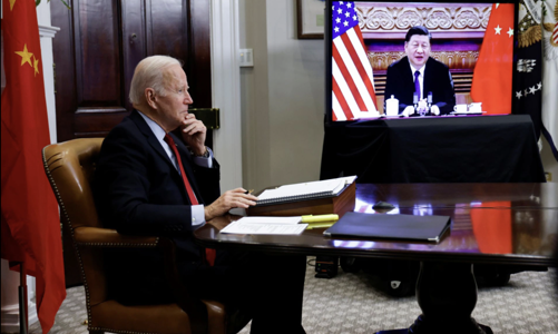 Thượng đỉnh trực tuyến Mỹ-Trung: Ông Biden và ông Tập hứa tránh xung đột