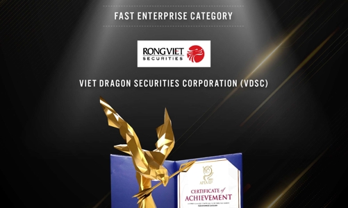 Chứng khoán Rồng Việt nhận giải thưởng Doanh nghiệp tăng trưởng nhanh tại APEA 2021