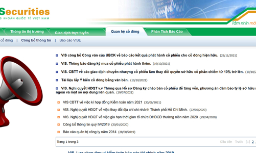 Cung cấp hồ sơ chào bán trái phiếu riêng lẻ khi chưa được phép, VISE bị phạt tiền
