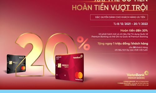 “Xài thẻ ưu tiên - Hoàn tiền vượt trội” cùng thẻ VietinBank Premium Banking