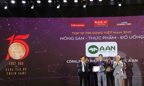 Gạo A An được vinh danh trong Top 10 sản phẩm Tin Dùng 2021