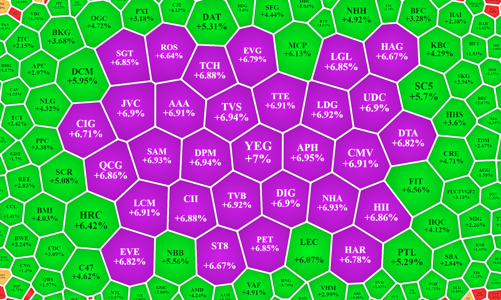 Xả dữ dội ở HPG, GAS, cổ phiếu vừa và nhỏ kịch trần cả loạt