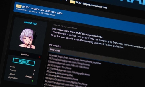 Lộ dữ liệu cá nhân hơn 200 người dùng tại dịch vụ Breport của Bkav