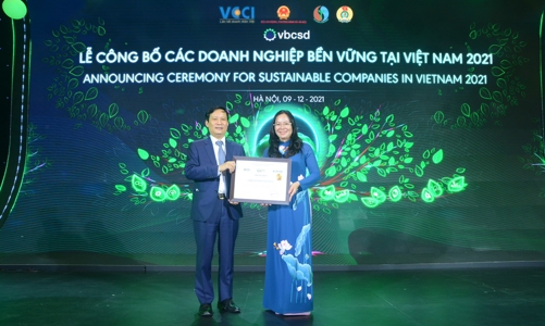 Traphaco đạt Top 10 Doanh nghiệp bền vững Việt Nam 2021