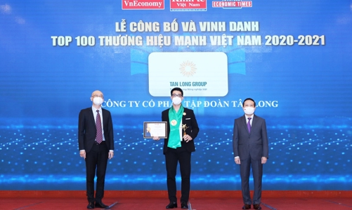 Tập đoàn Tân Long được vinh danh trong Top 100 thương hiệu mạnh Việt Nam