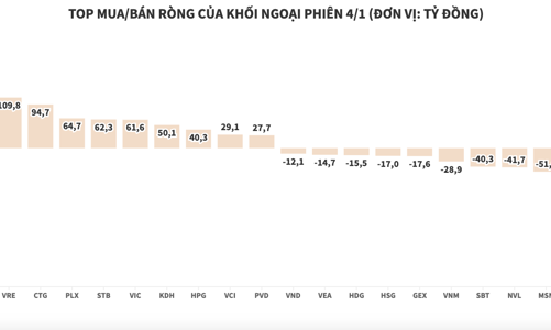Khối ngoại mua ròng gần 480 tỷ đồng, dồn tiền vào blue-chips