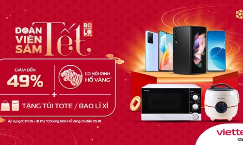 Giảm giá tới 49% khi mua sắm tại Viettel Store 
