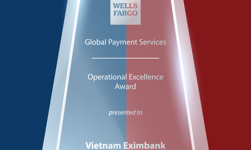Wells Fargo trao giải thưởng chất lượng thanh toán quốc tế xuất sắc cho Eximbank