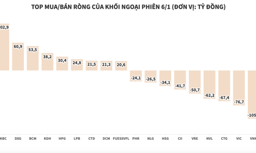 Khối ngoại gom cổ phiếu bất động sản nhưng vẫn bán ròng toàn thị trường