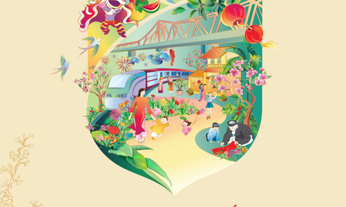 Đường hoa Home Hanoi Xuan 2022 tại Splendora