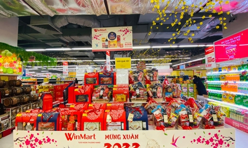 Thị trường giỏ quà Tết bắt đầu vào mùa cao điểm